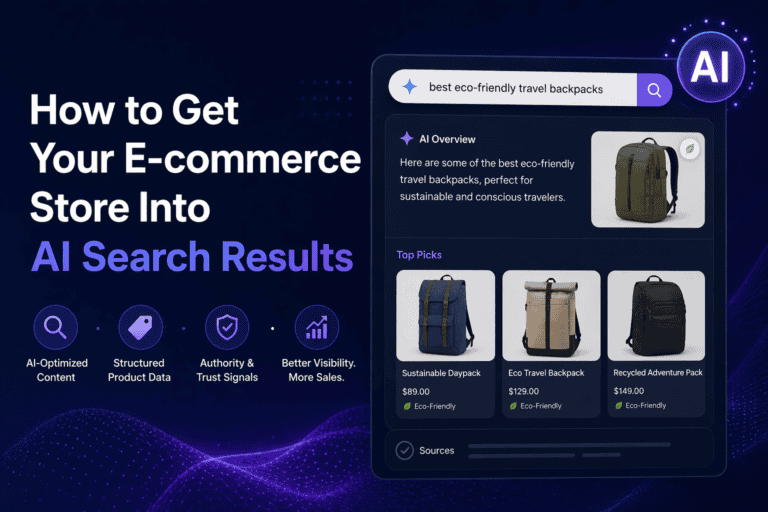 How to Get Your E-Commerce Store Into AI Search Results