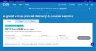 Evri homepage with the UK parcel delivery quote form