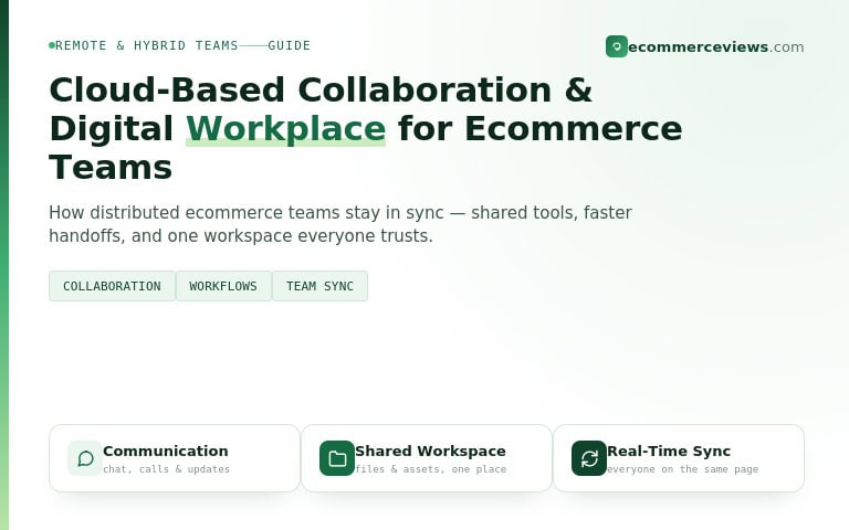 Cloud-Based Collaboration and Digital Workplace for Ecommerce Teams