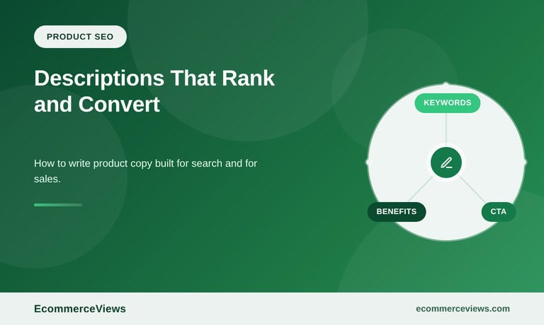 Product Description SEO: How to Write Descriptions That Rank and Convert