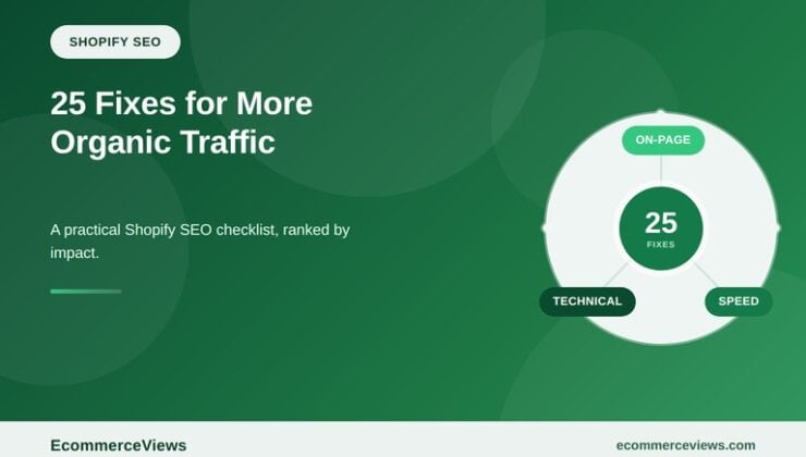 Shopify SEO Checklist: 25 Fixes for Stores That Want More Organic Traffic